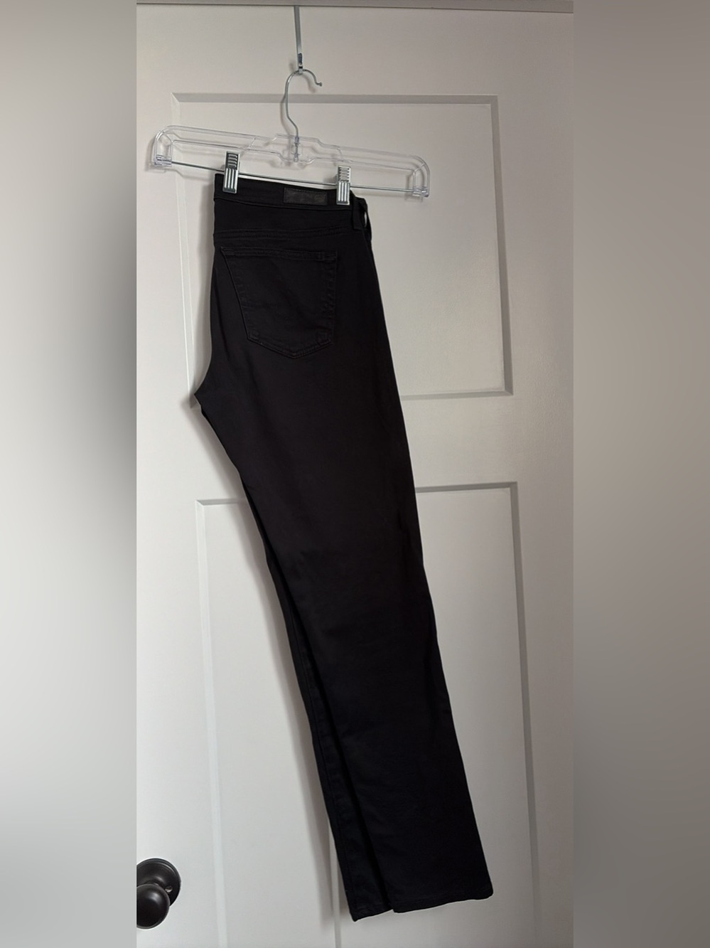 AG Stevie Black Women's Slim Straight Jeans